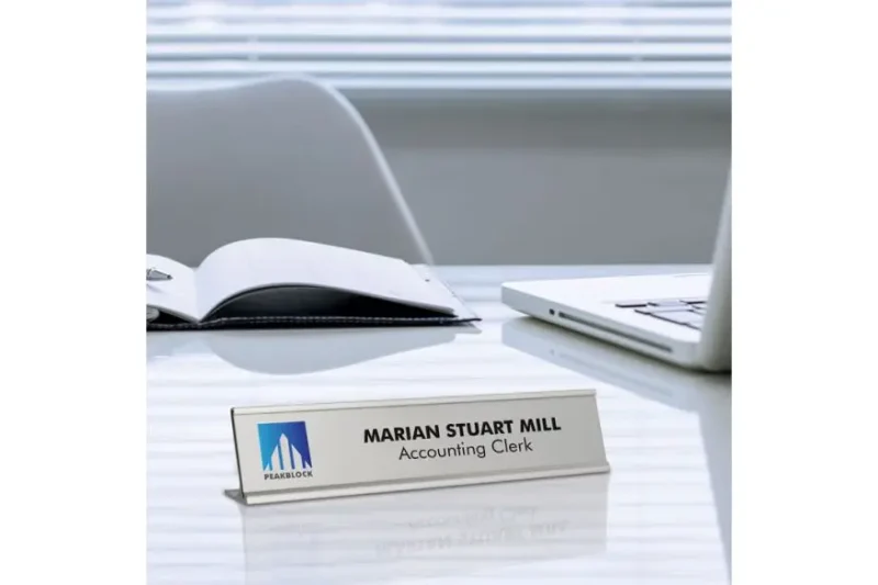 Engraved Desk Name Holders