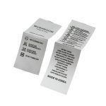 custom printed satin wash-proof clothing tags