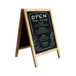 Wooden Menu Chalkboard