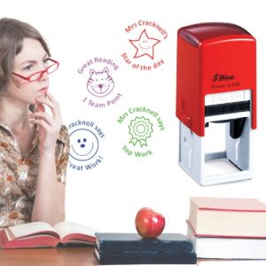 Shiny Teacher Stamps 32x32mm