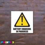 Battery Charging In-Progress Sign - Gas
