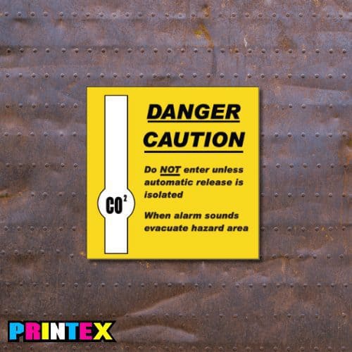 CO2 Danger Sign - Gas