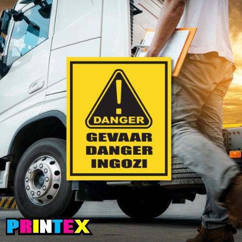 Danger Vehicle Sticker