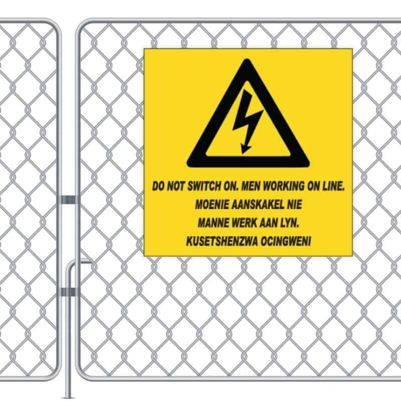 Do Not Switch On Sign