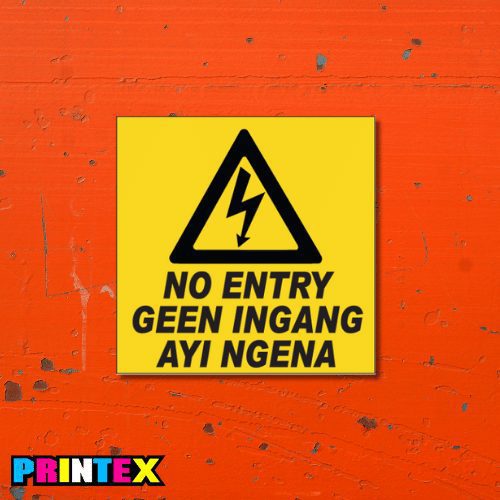 Electrical Shock No Entry Sign - Electrical
