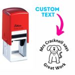 Shiny Teacher Stamps 32x32mm - Dog