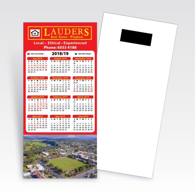 Magnetic Fridge Calendar Cards