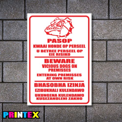 Beware of Dog Business Sign