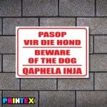 Beware of Dog Text Only Business Sign