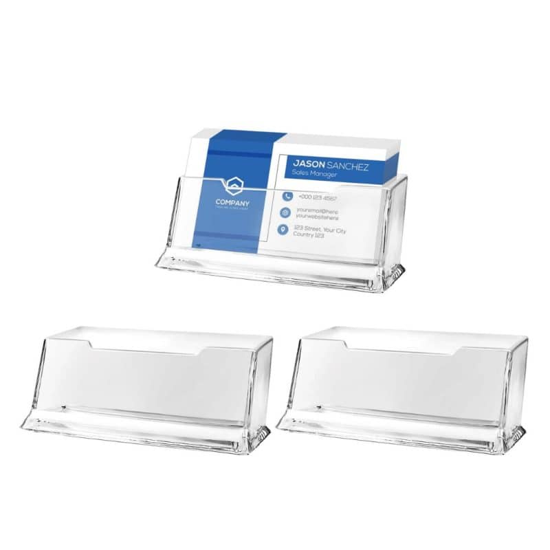 Clear Acrylic Single Business Card Holder (2)