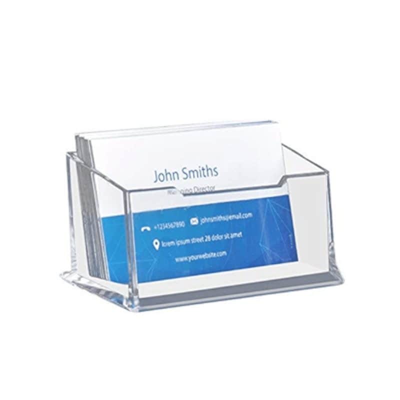 Clear Acrylic Single Business Card Holder