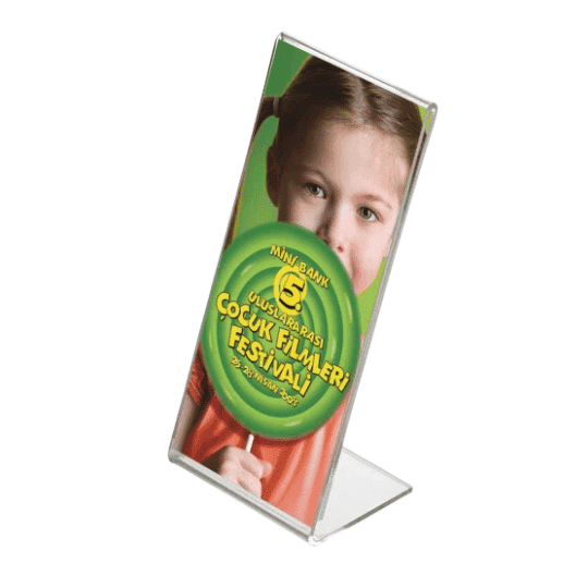 Clear Single Sided Acrylic Menu Holder