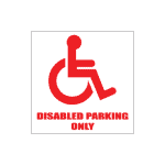 Disabled Parking Only Sign