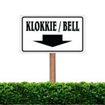 Klokkie _ Bell Business Sign