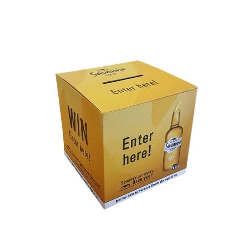 Large Competition Entry Form Boxes