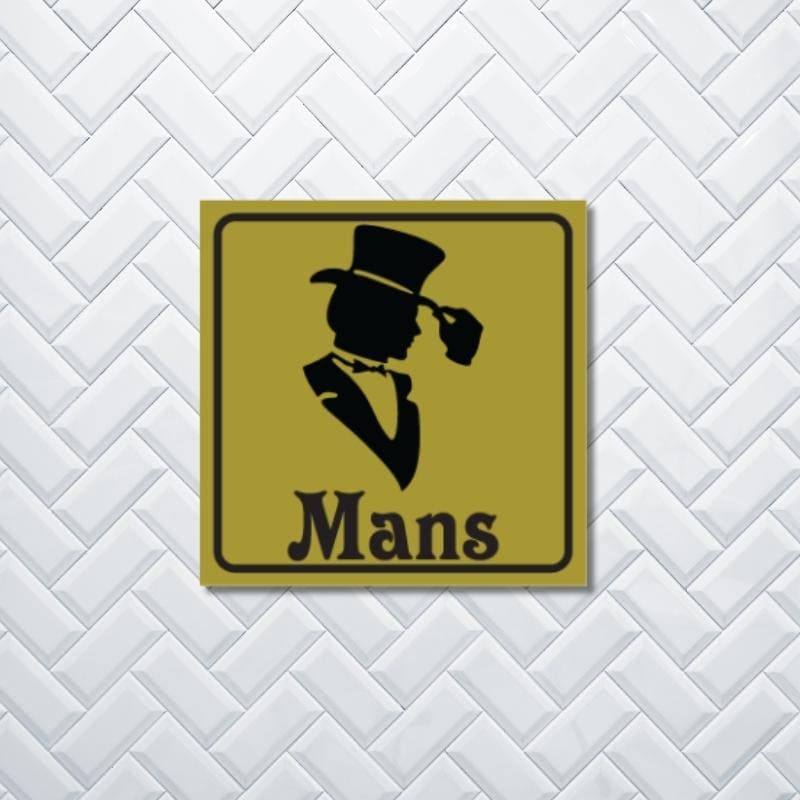 Mans Toilet Business Sign
