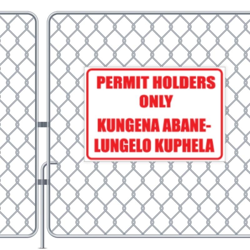 Permit Holders Only Sign