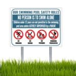 Pool Safety Rules Sign