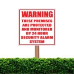 Security Alarm Sign