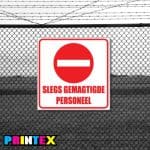 Slegs Gemagtigde Personeel Business Sign