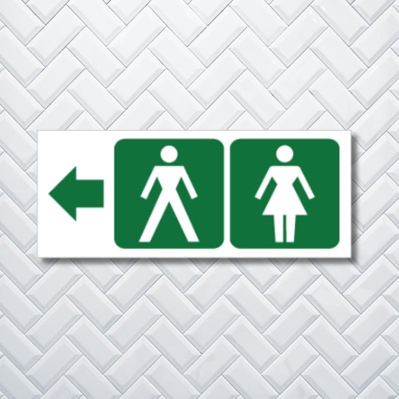 Toilets Arrow Sign