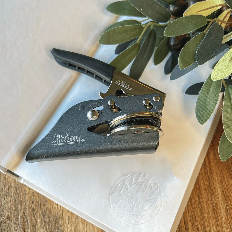 shiny book embossers