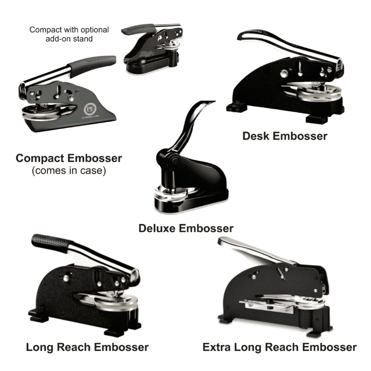 Shiny Embosser Seal Types