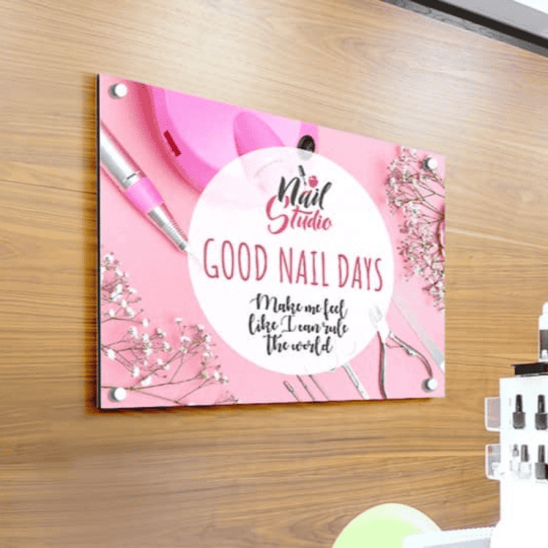 Aluminium Pink Signs