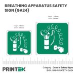 Breathing Apparatus Safety Sign (GA24)