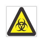 Beware Of Biological Hazard Safety Sign (WW11)