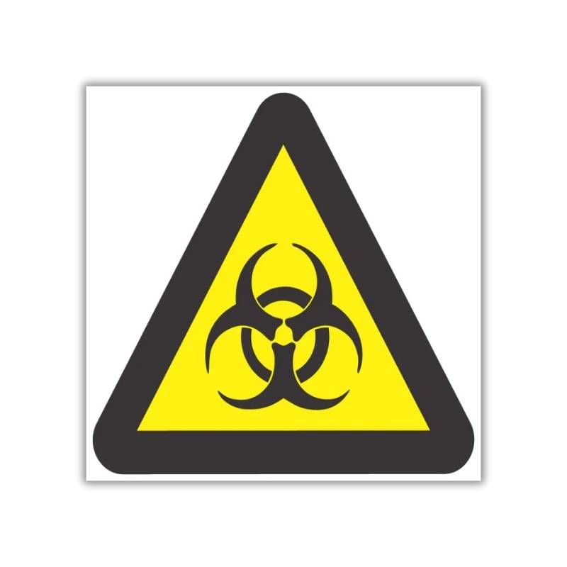 Beware Of Biological Hazard Safety Sign (WW11)