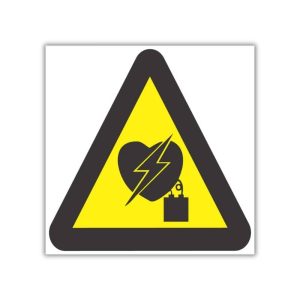 Beware Of Electro-Magnetic Interference On Heart Pacemaker safety sign (WW27)