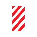 CHEVRON FIRE EXTINGUISHER BACKING BOARD SAFETY SIGN (FB21)