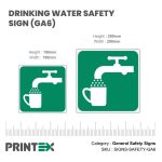 Drinking Water Safety Sign (GA6)