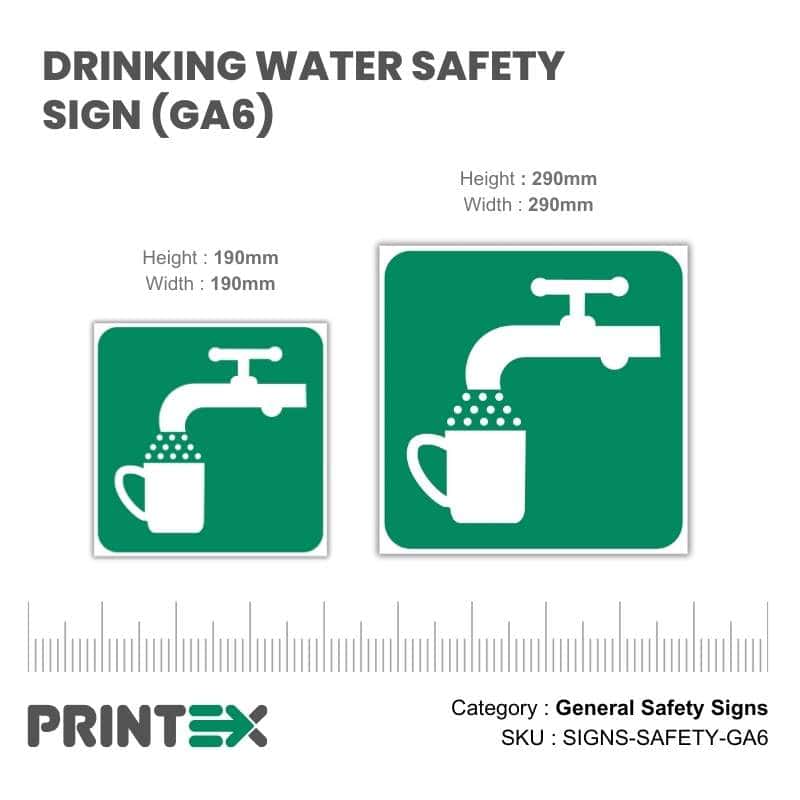 Drinking Water Safety Sign (GA6)