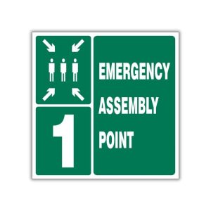 Emergency Assembly Point 1 Safety Sign (GA 26.2)