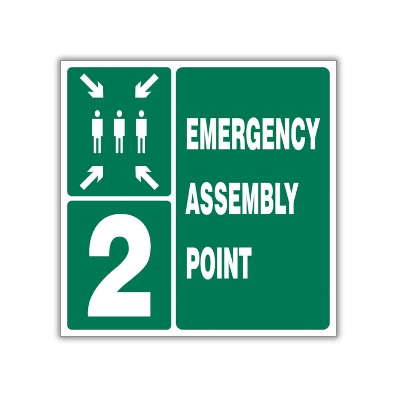 EMERGENCY ASSEMBLY POINT SAFETY SIGN (GA 26.2)