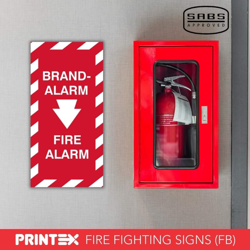 FIRE ALARM IN 2 LANGUAGES SAFETY SIGN (FA29)