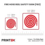 FIRE HOSE REEL SAFETY SIGN (FB3)