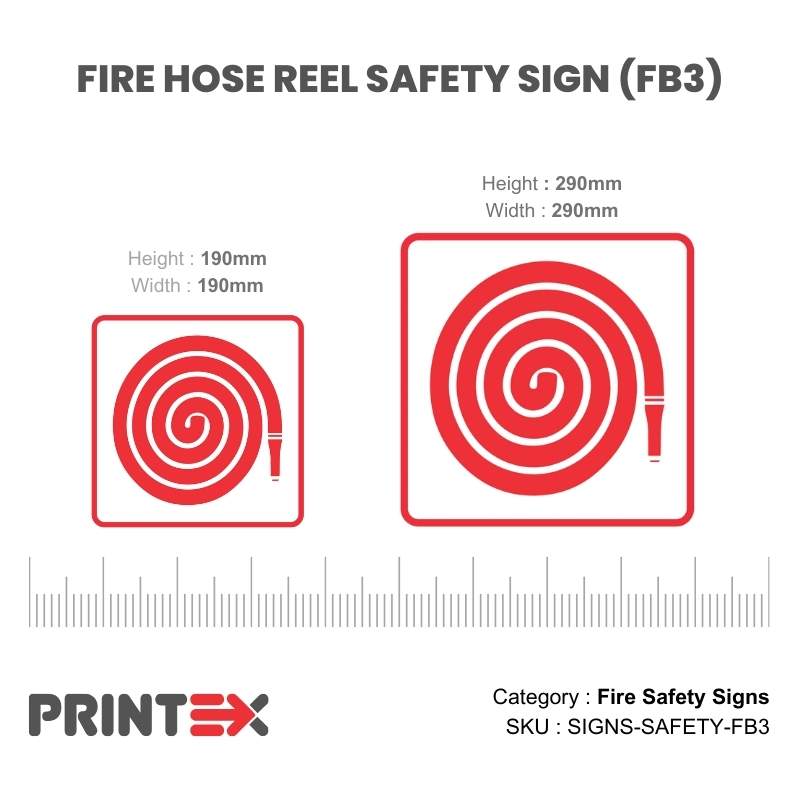 FIRE HOSE REEL SAFETY SIGN (FB3)