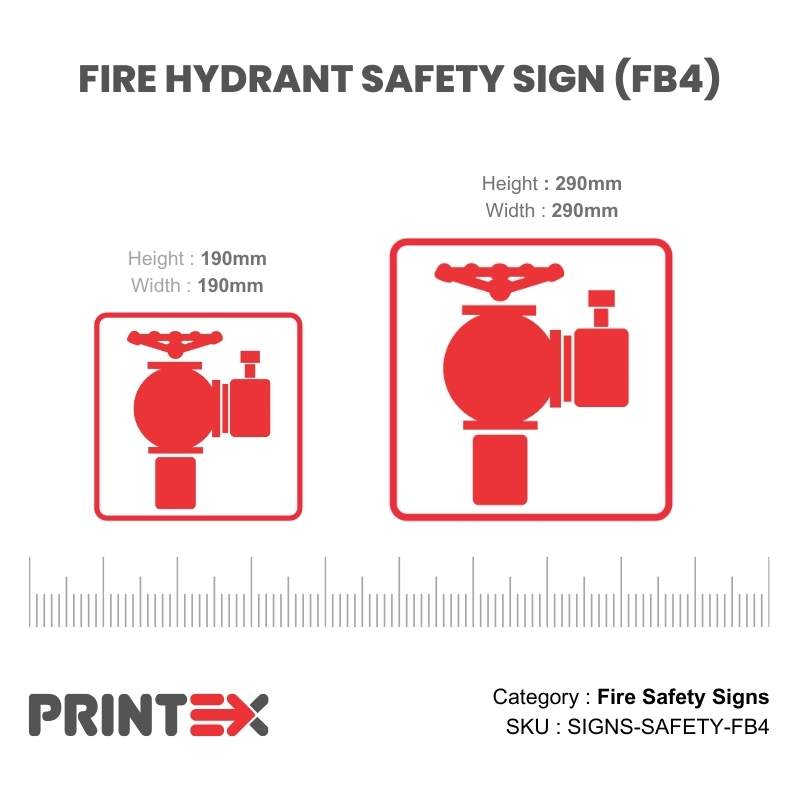 FIRE HYDRANT SAFETY SIGN (FB4)