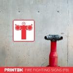 FIRE PUMP CONNECTION SAFETY SIGN (FB8)