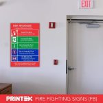 FIRE RESPONSE INSTRUCTIONS SAFETY SIGN (FR1) (2)