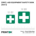 First-Aid Equipment Safety Sign (GA1)