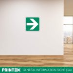 Directional Green Arrow Safety Sign (GA2)