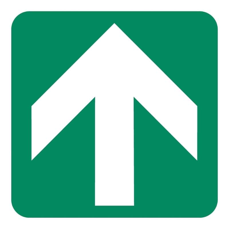 Directional Green Arrow Safety Sign (GA2)