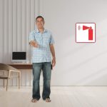 HAND HELD EMERGENCY ALARM SAFETY SIGN (FB13)