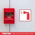 HAND HELD EMERGENCY ALARM SAFETY SIGN (FB13)