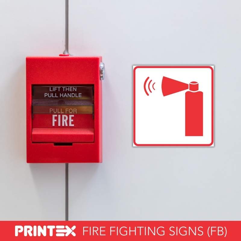 HAND HELD EMERGENCY ALARM SAFETY SIGN (FB13)