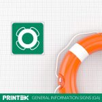 Life Buoy Safety Sign (GA30)